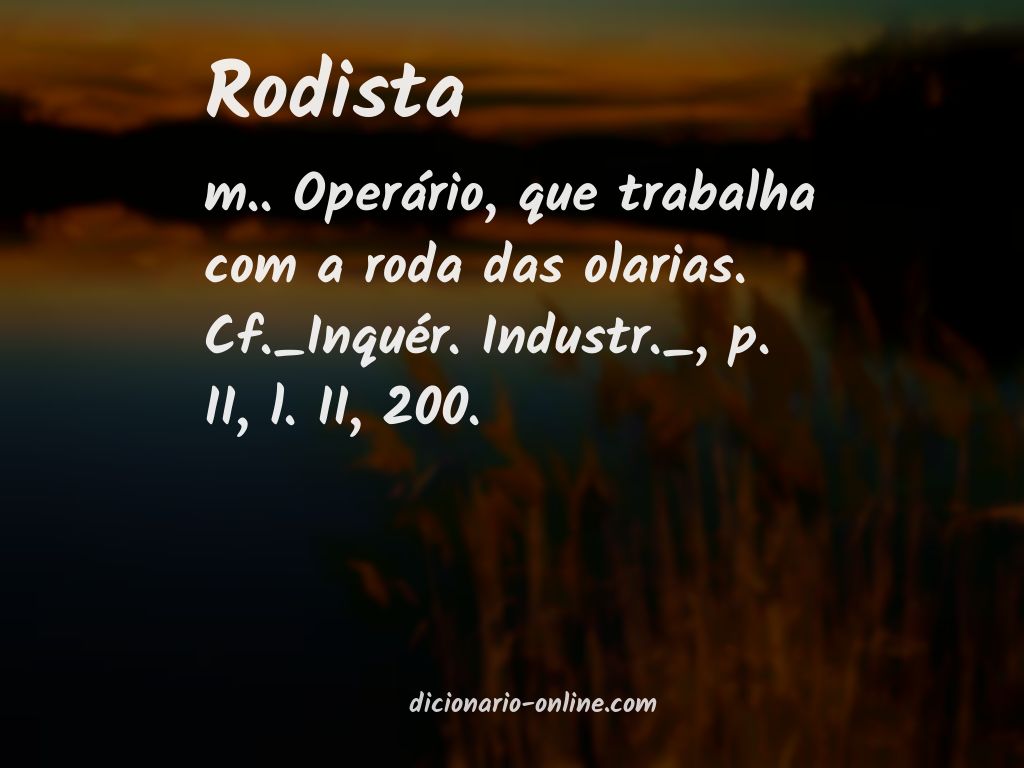 Significado de rodista