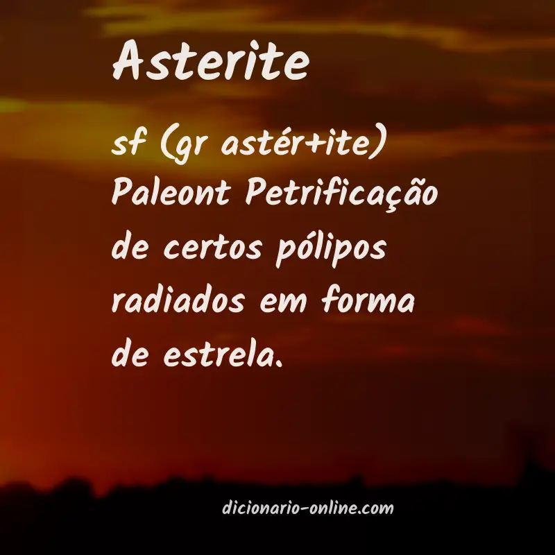 Significado de asterite