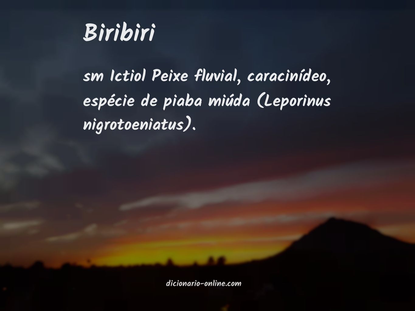 Significado de biribiri