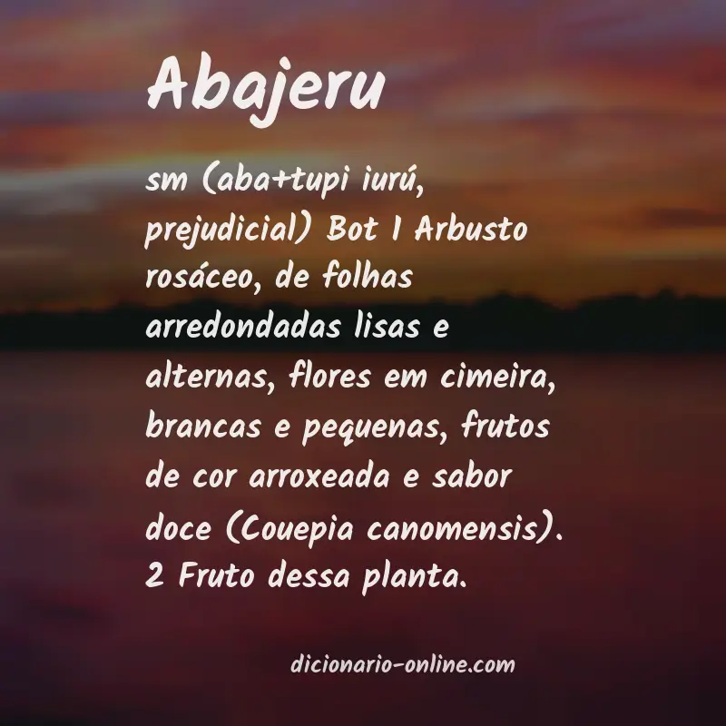 Significado de abajeru