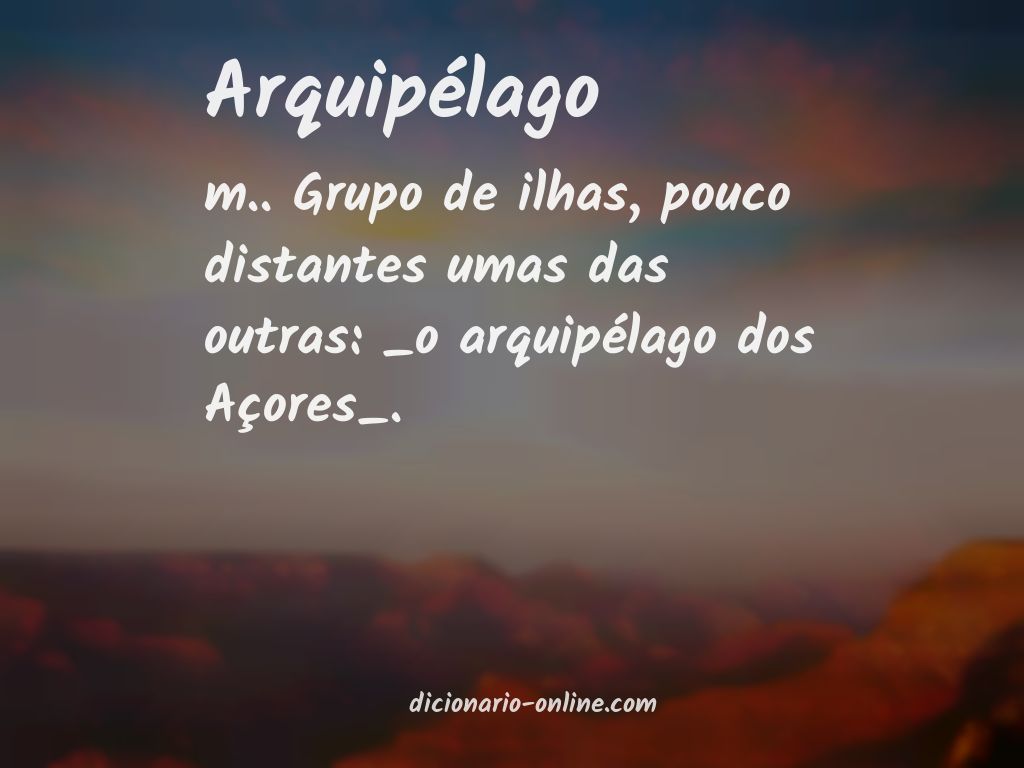 Significado de arquipélago