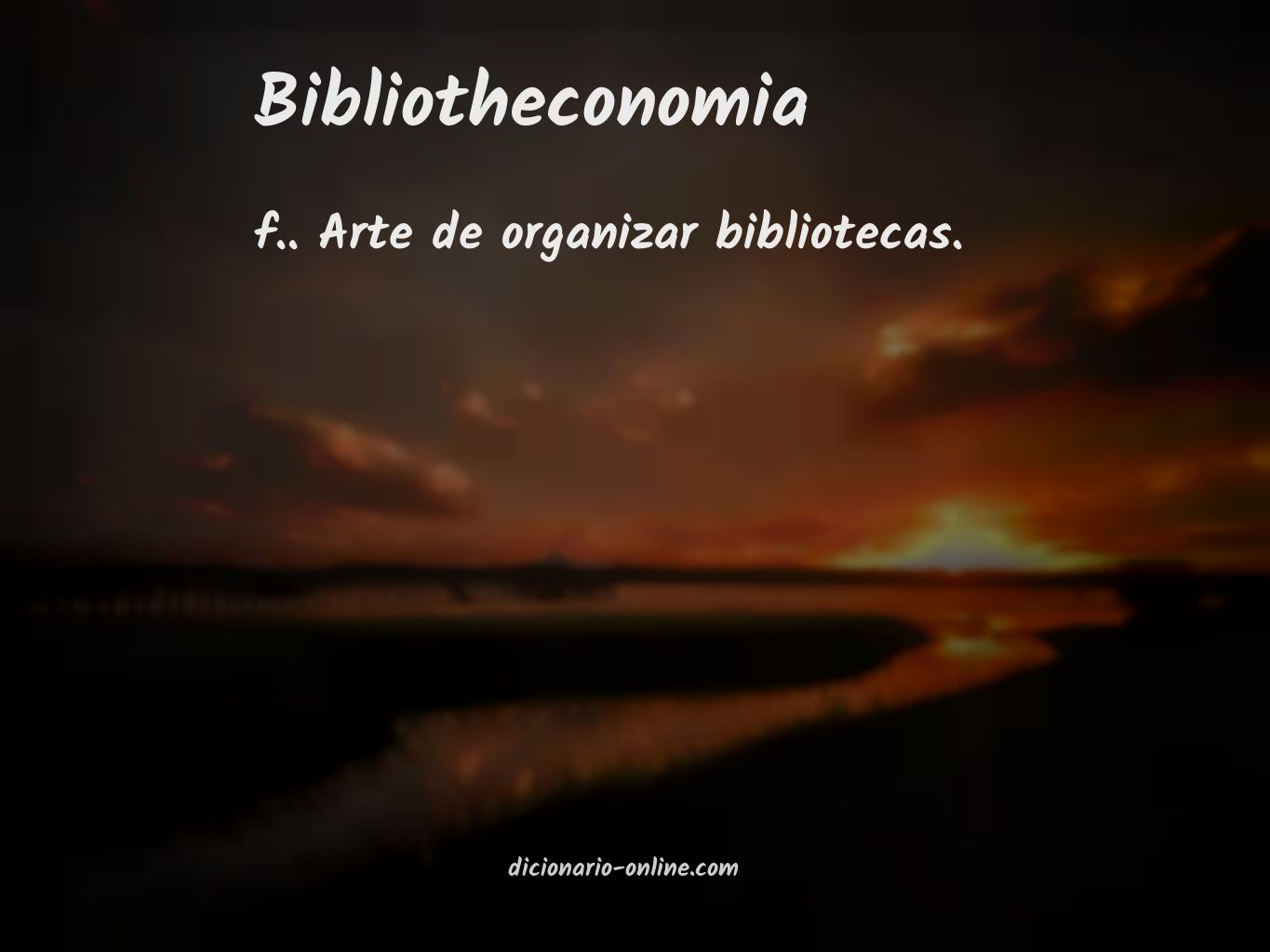 Significado de bibliotheconomia