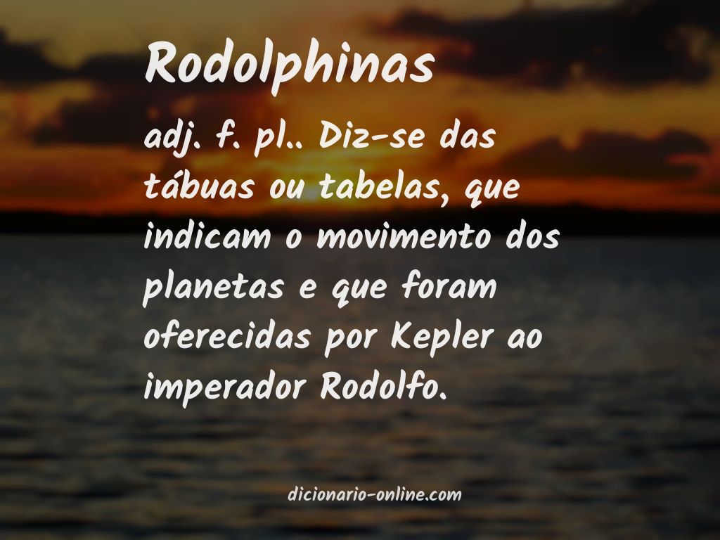 Significado de rodolphinas