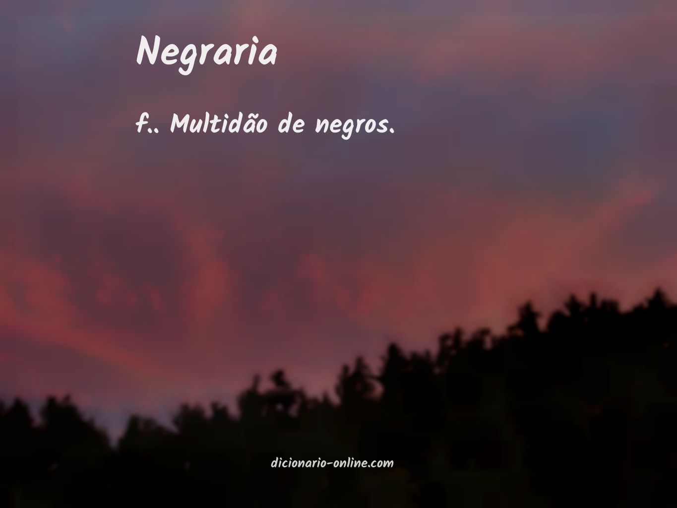 Significado de negraria