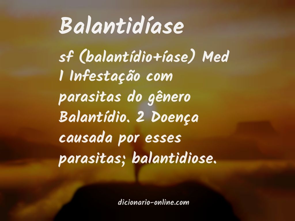 Significado de balantidíase