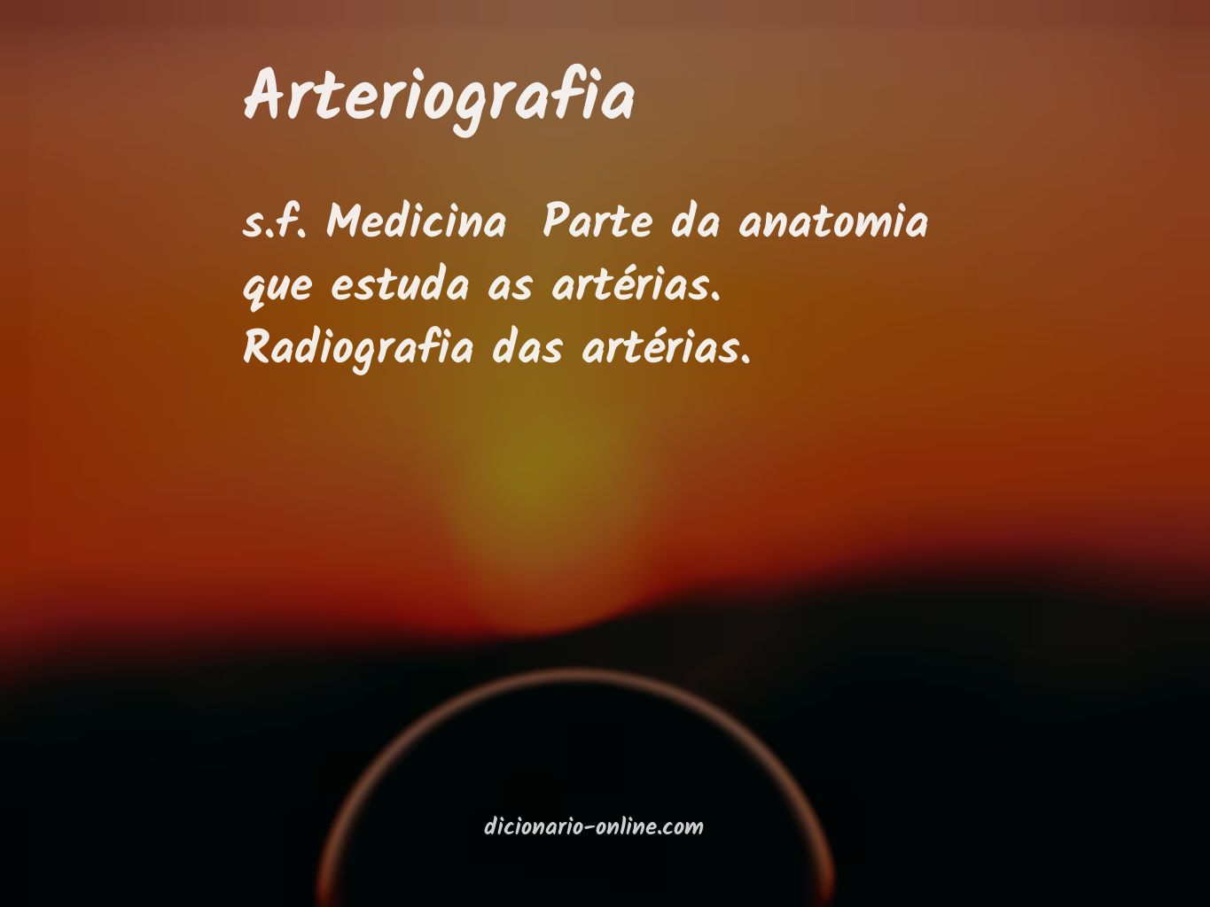 Significado de arteriografia