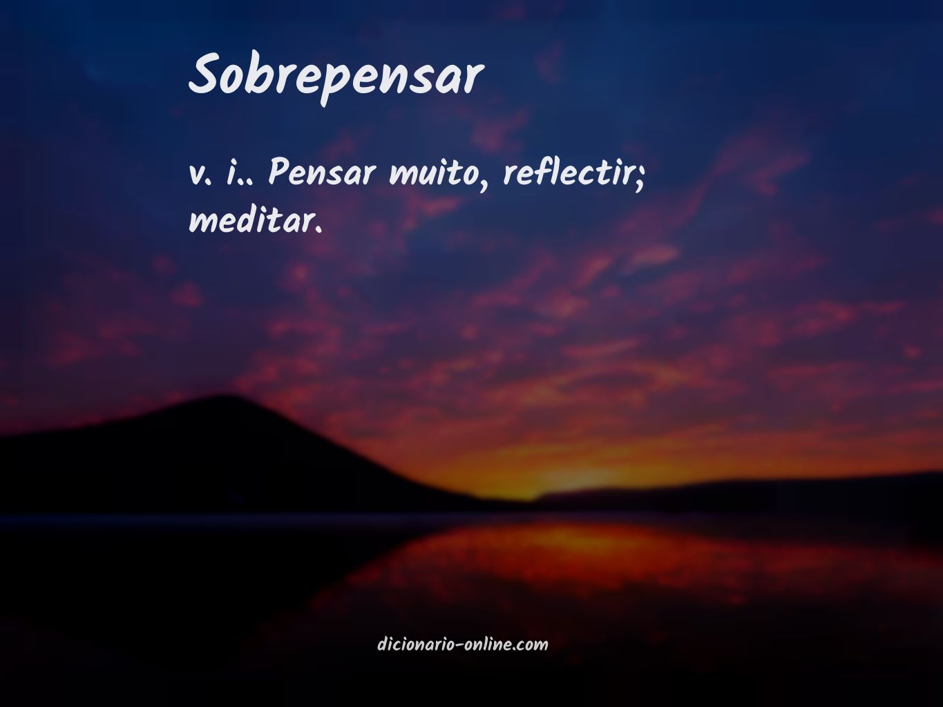 Significado de sobrepensar