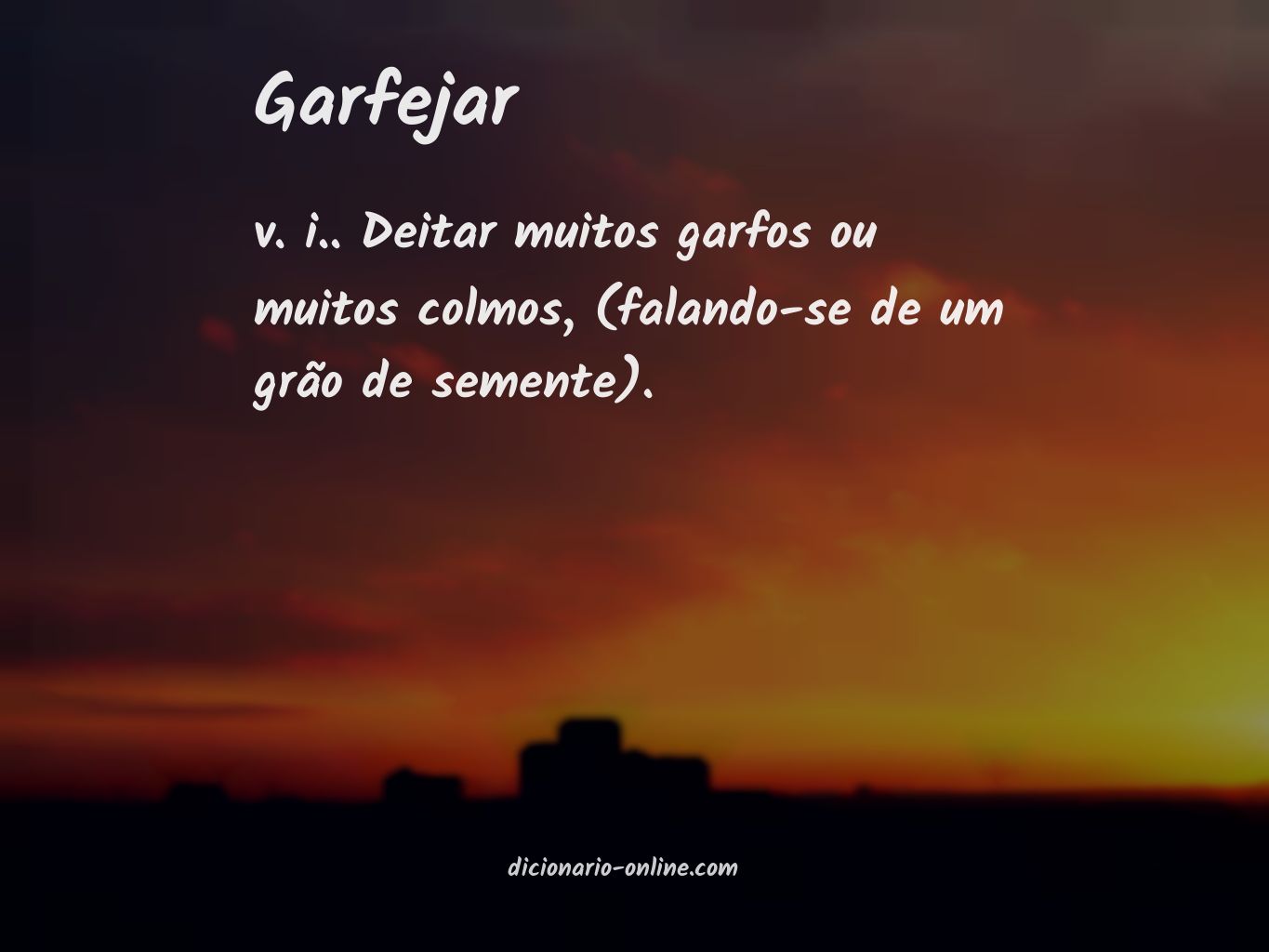 Significado de garfejar