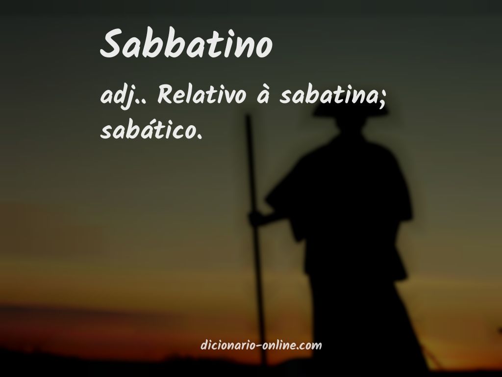 Significado de sabbatino