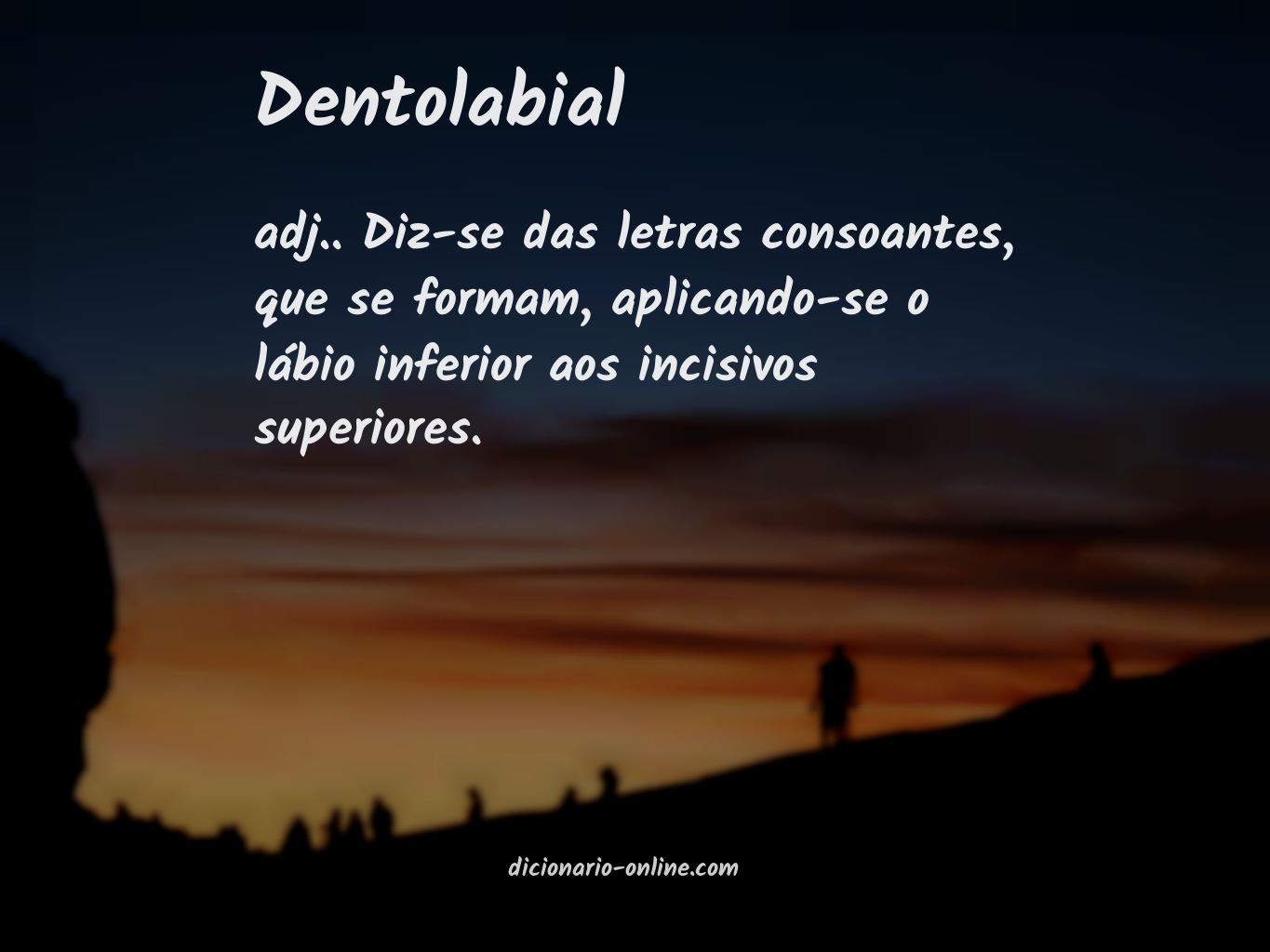 Significado de dentolabial