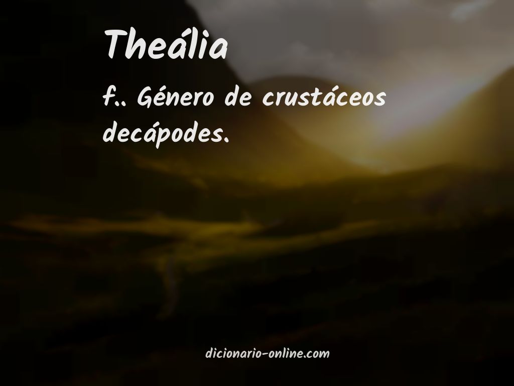 Significado de theália