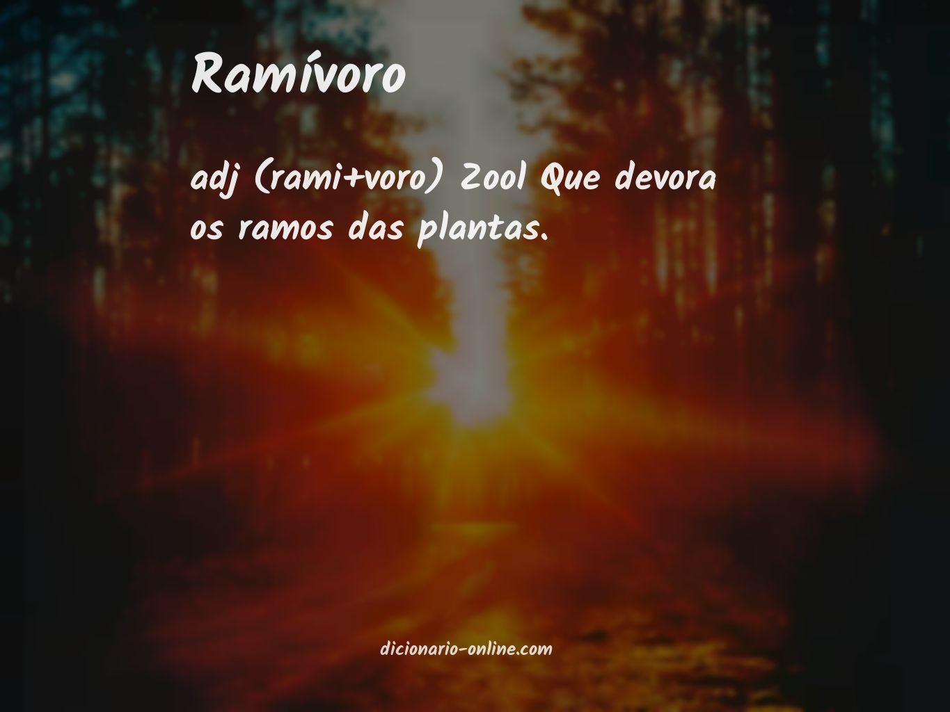 Significado de ramívoro