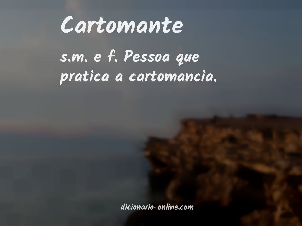 Significado de cartomante