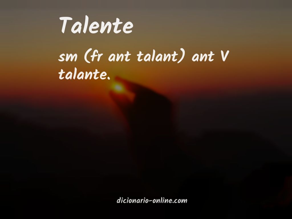 Significado de talente