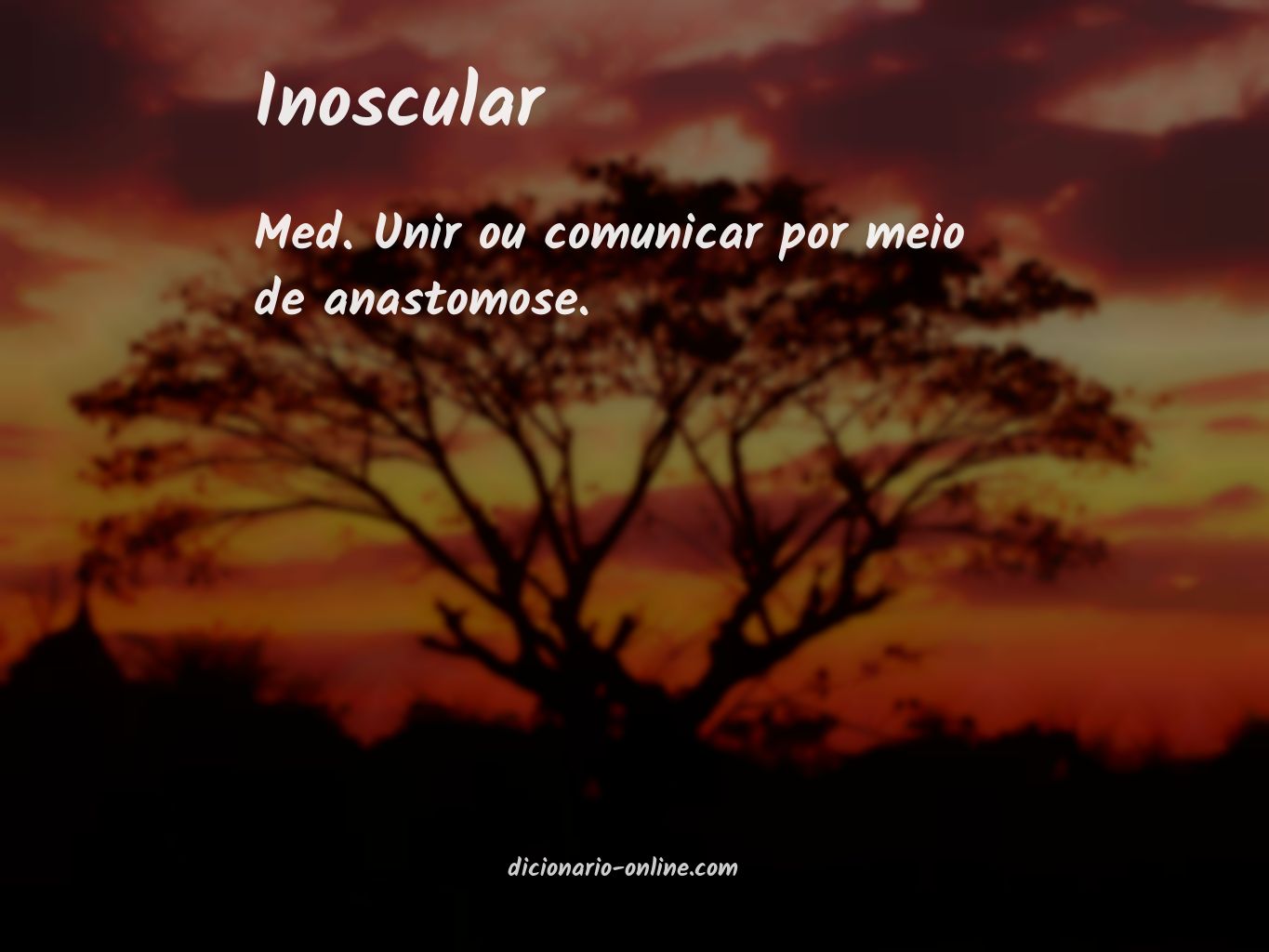 Significado de inoscular