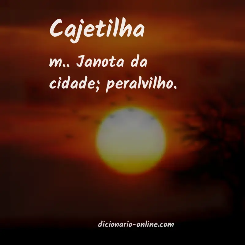 Significado de cajetilha