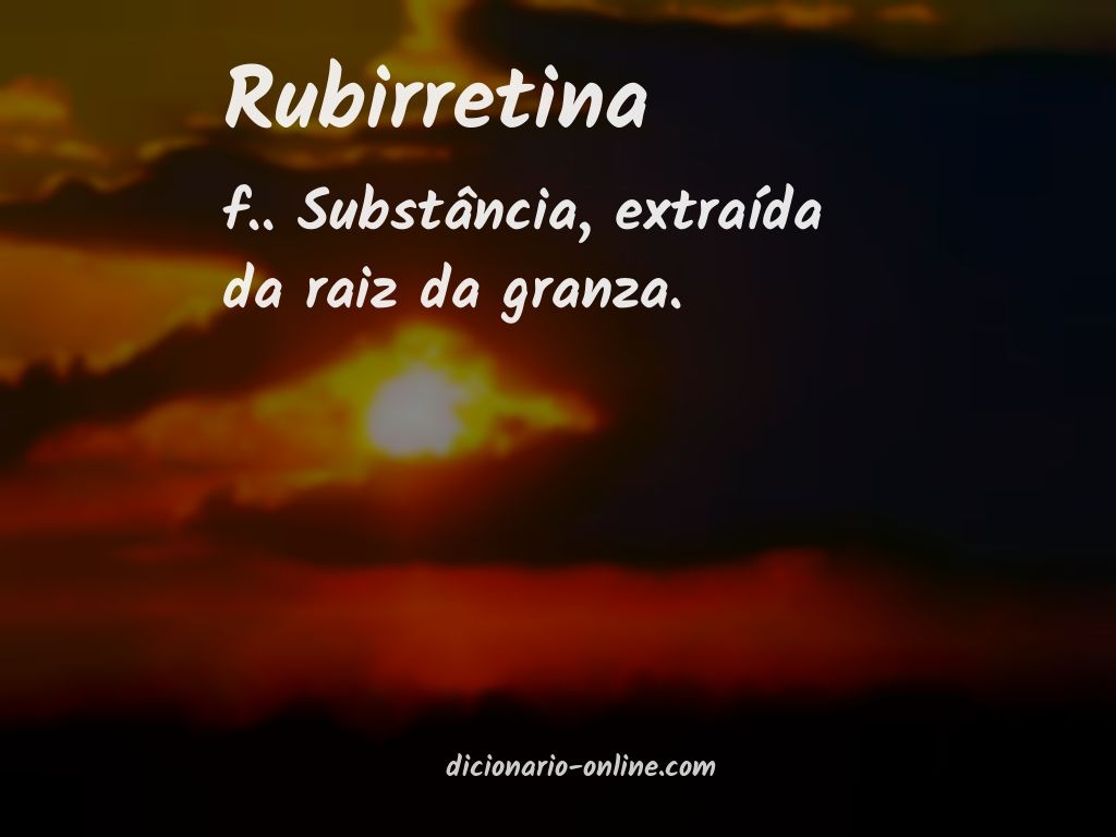 Significado de rubirretina