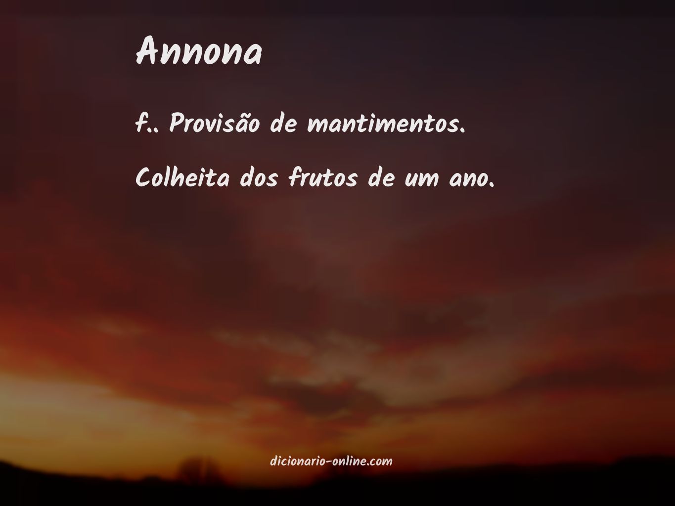 Significado de annona