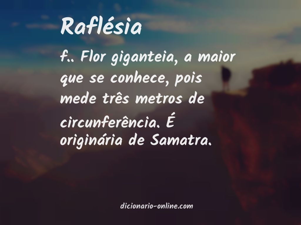 Significado de raflésia