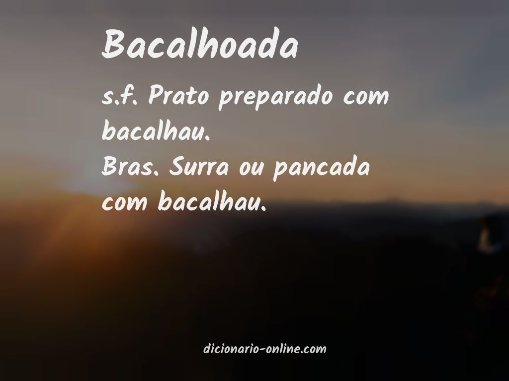 Significado de bacalhoada