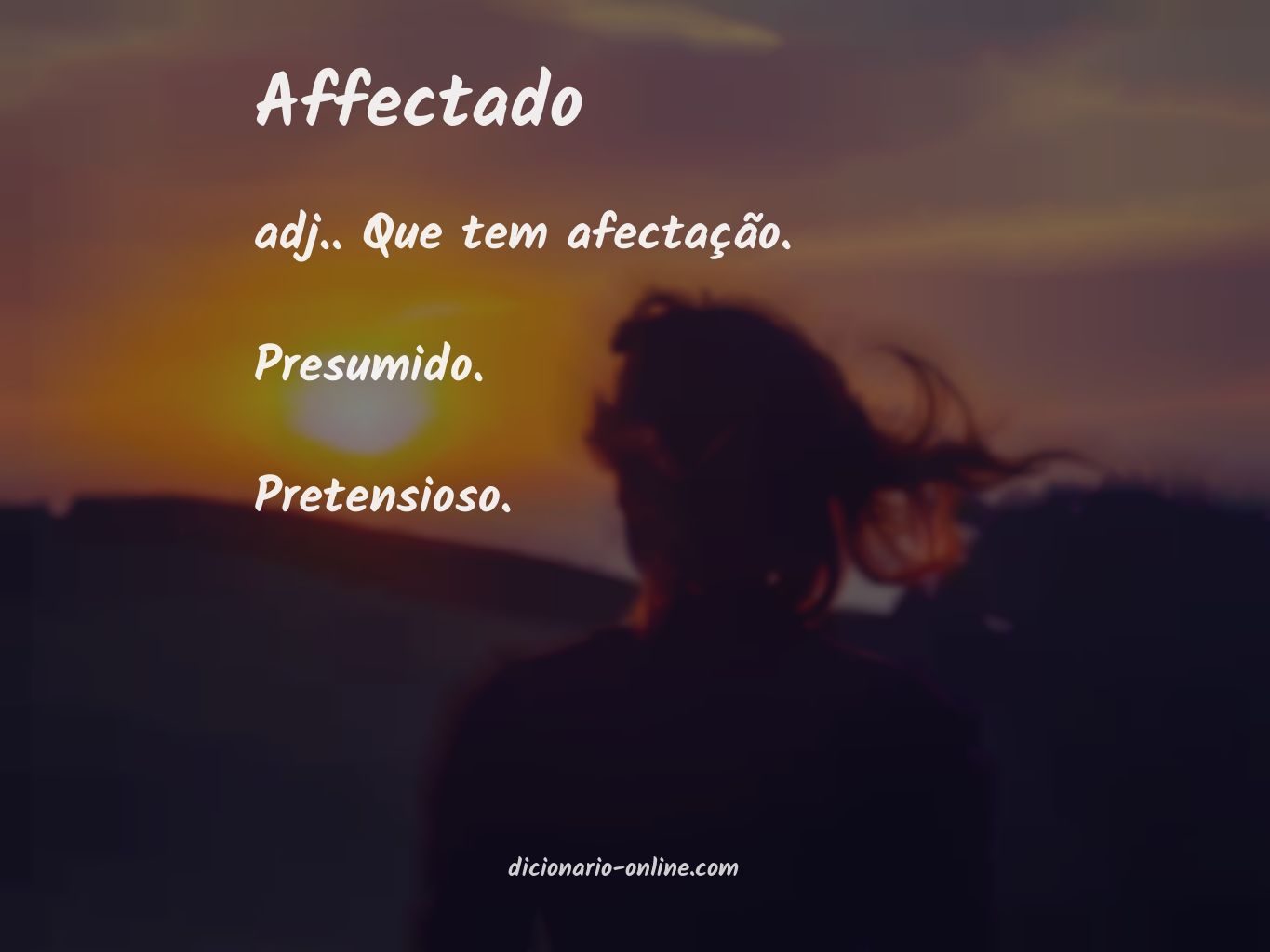 Significado de affectado