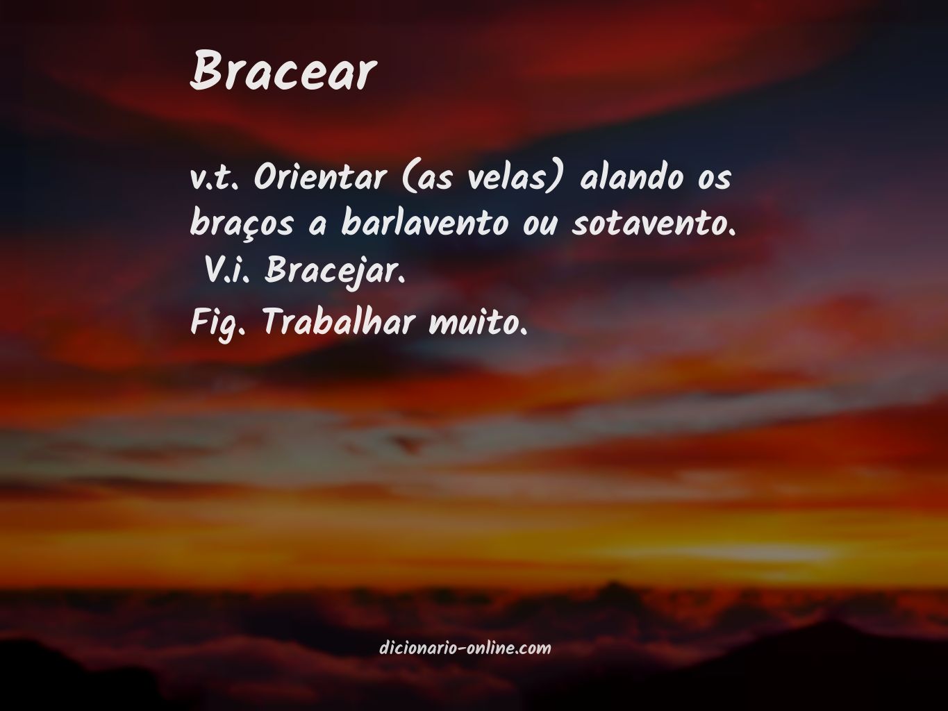 Significado de bracear