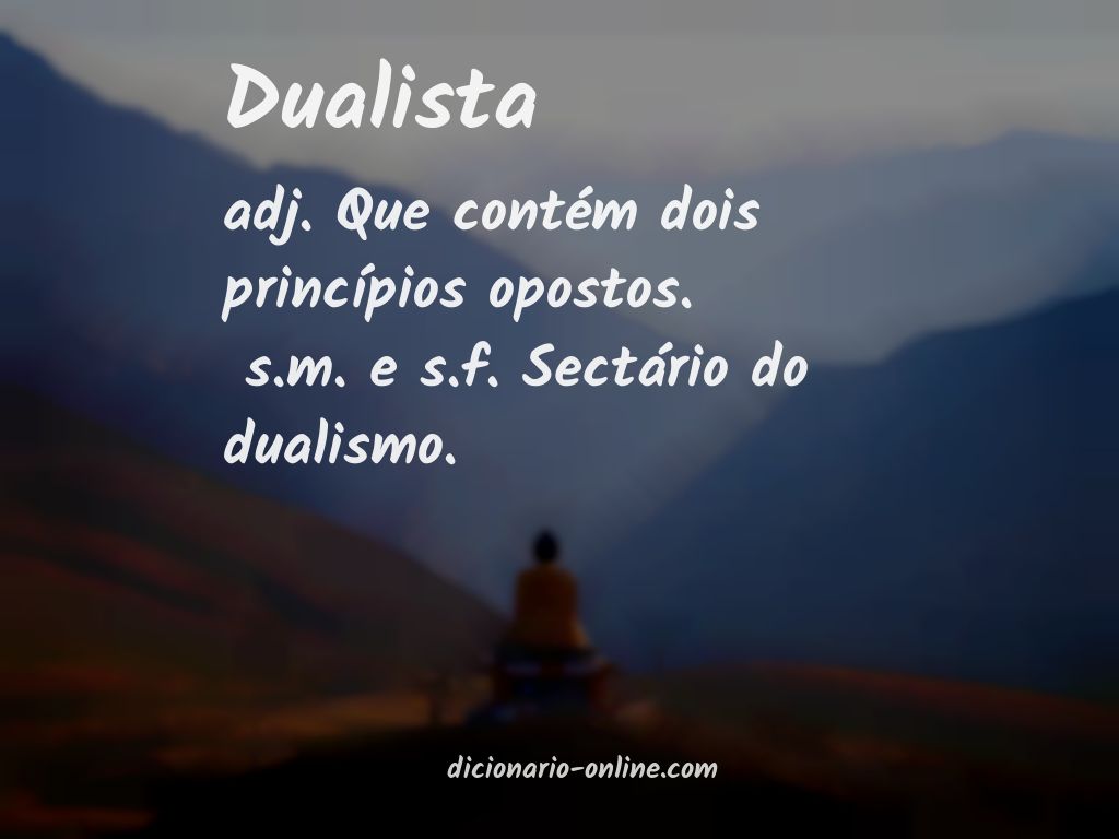 Significado de dualista