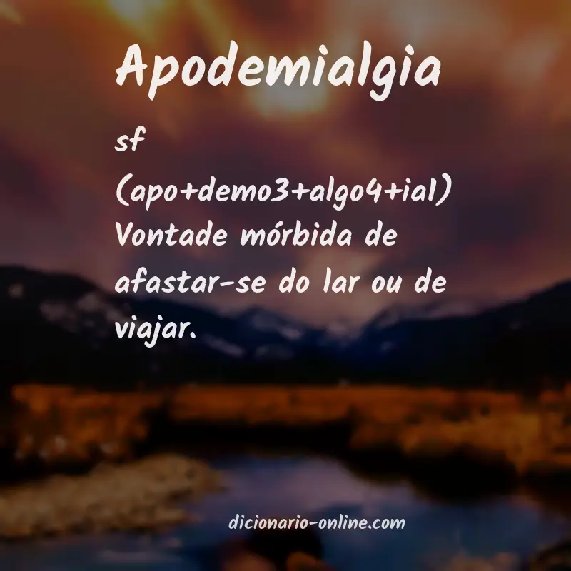 Significado de apodemialgia