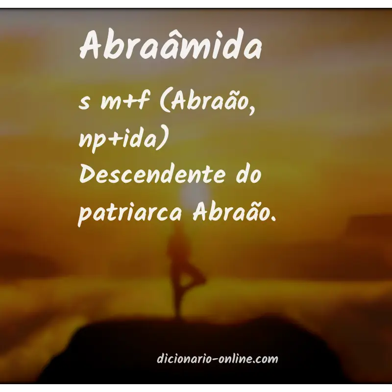 Significado de abraâmida