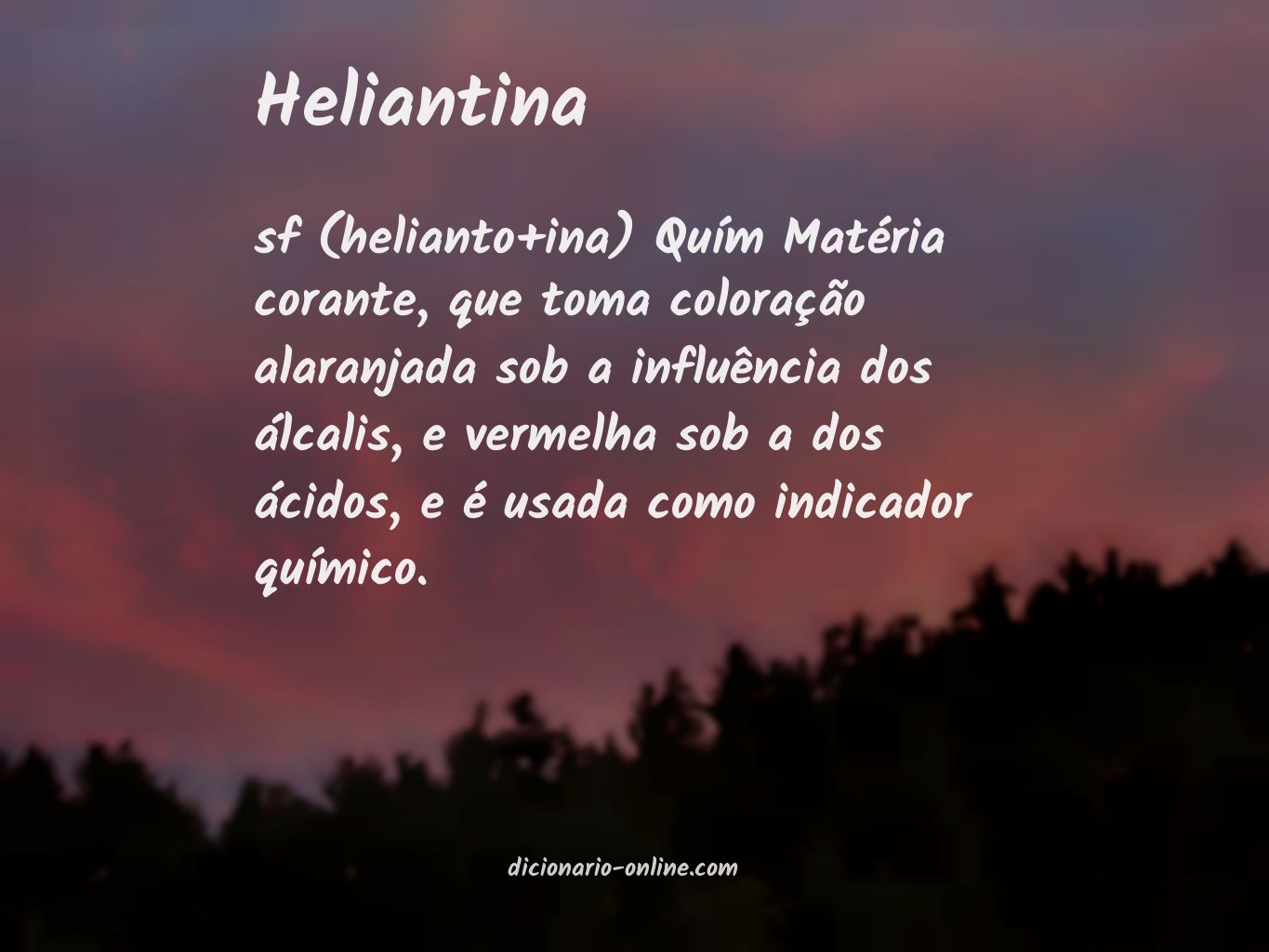 Significado de heliantina