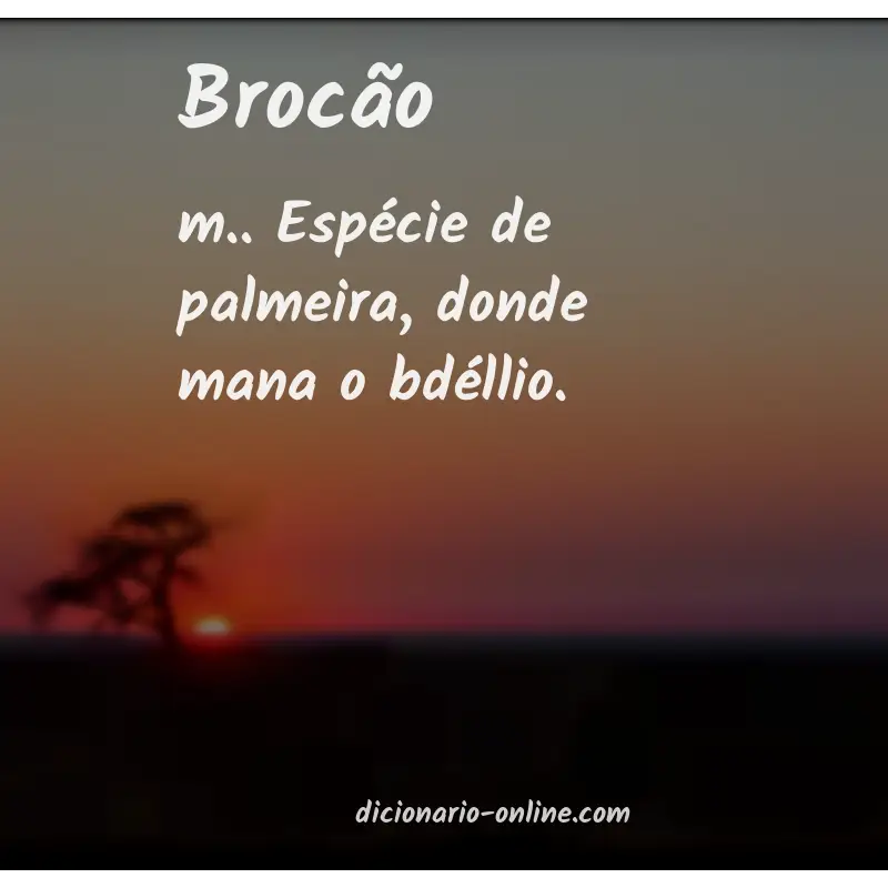 Significado de brocão