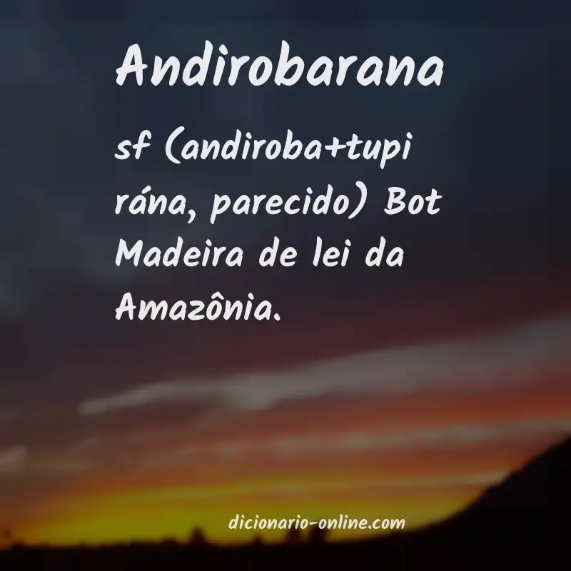 Significado de andirobarana