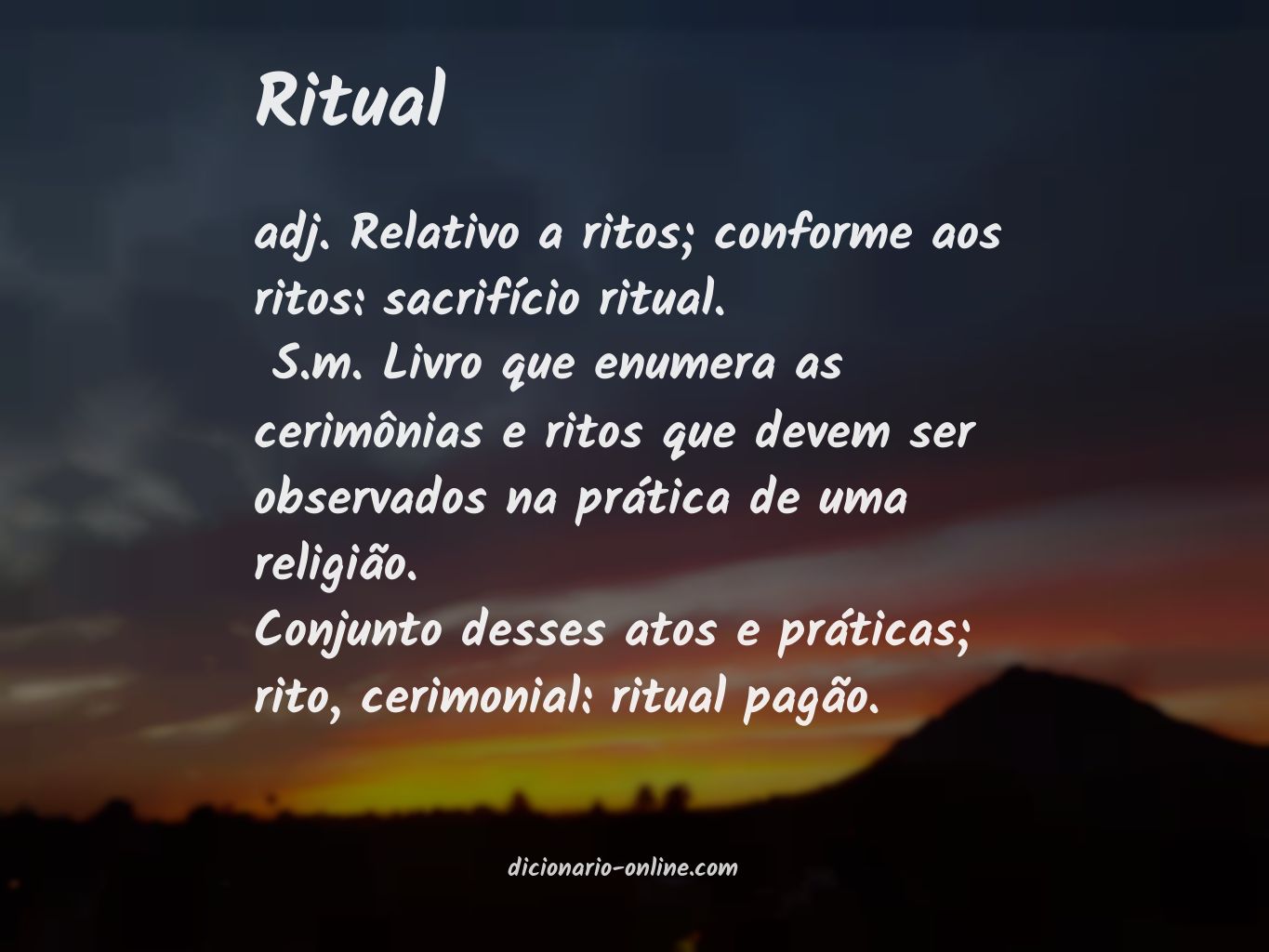 Significado de ritual