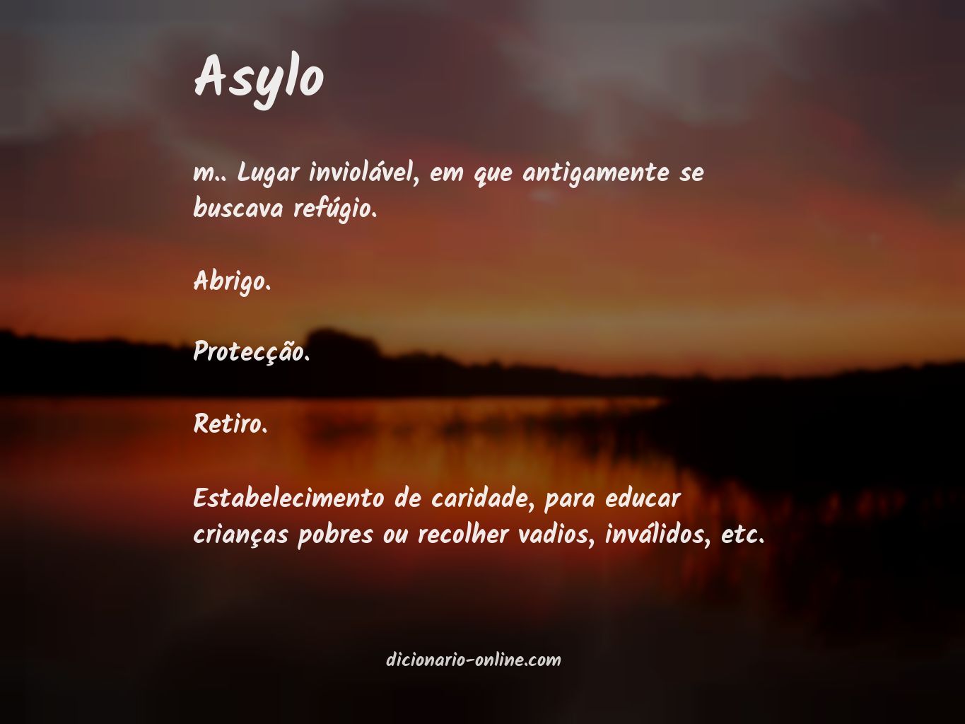 Significado de asylo