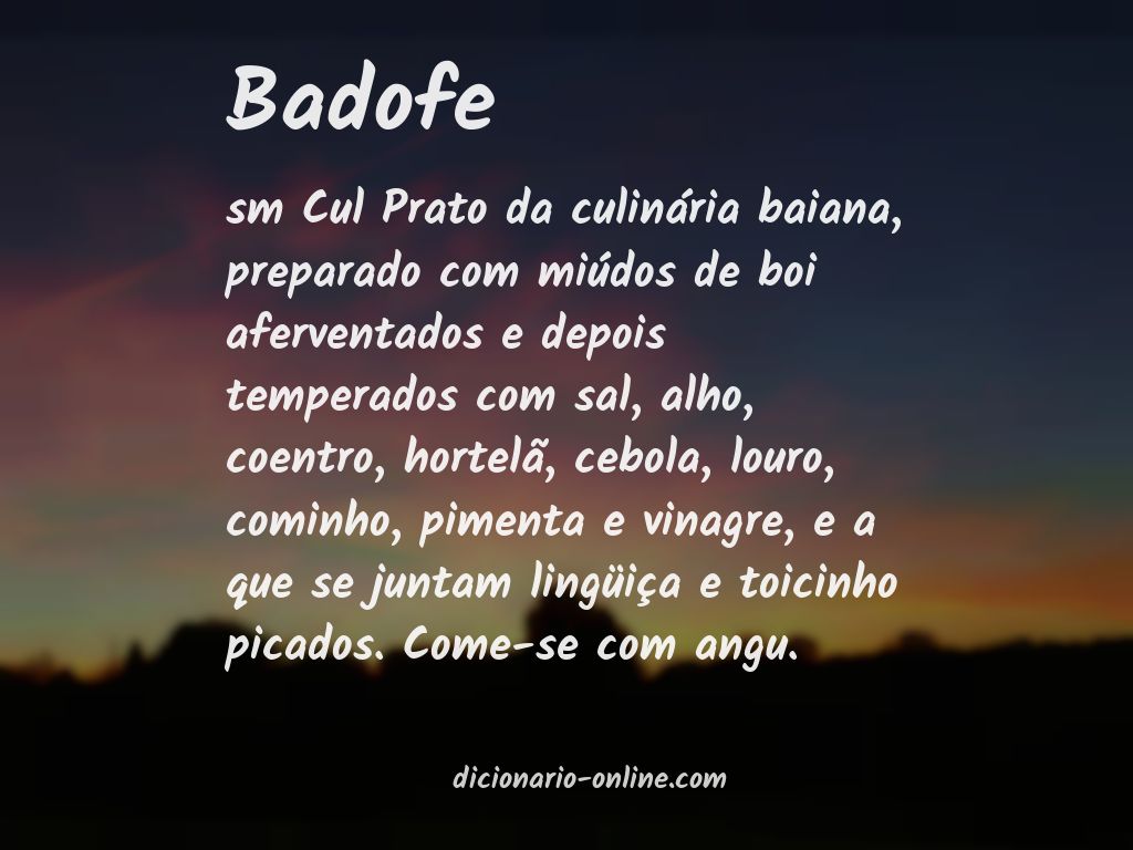 Significado de badofe