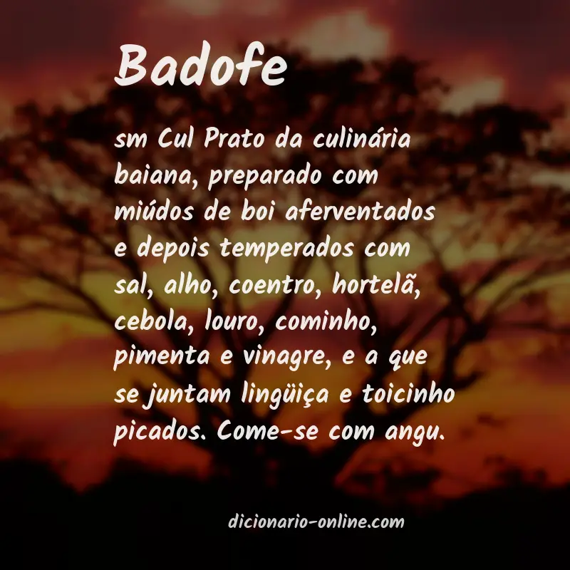 Significado de badofe
