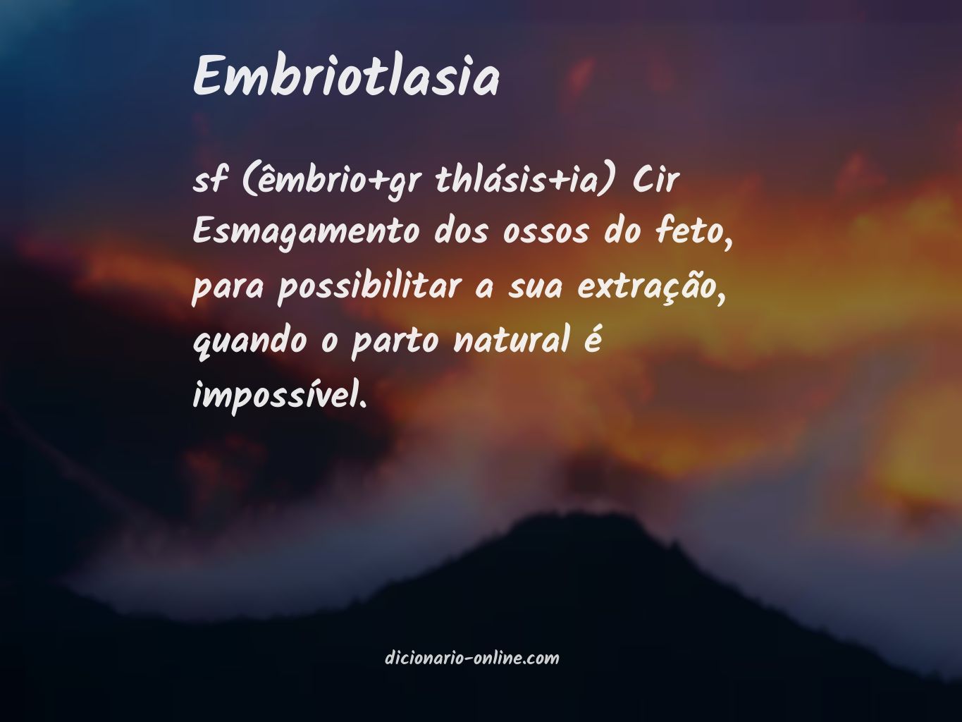 Significado de embriotlasia