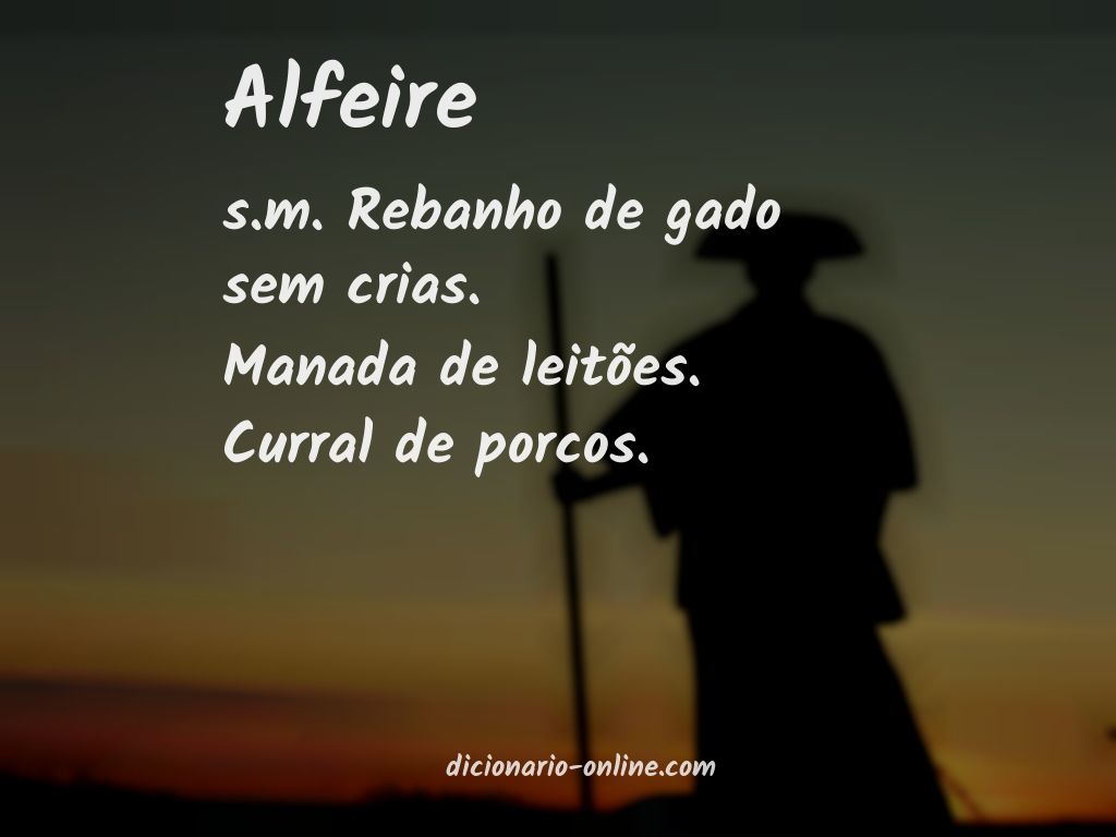 Significado de alfeire