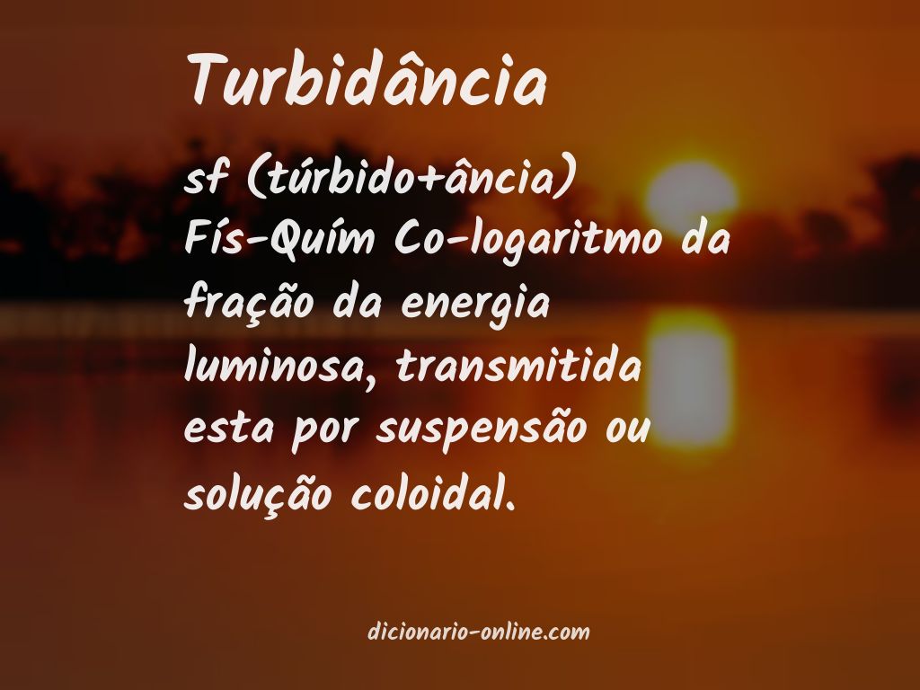 Significado de turbidância