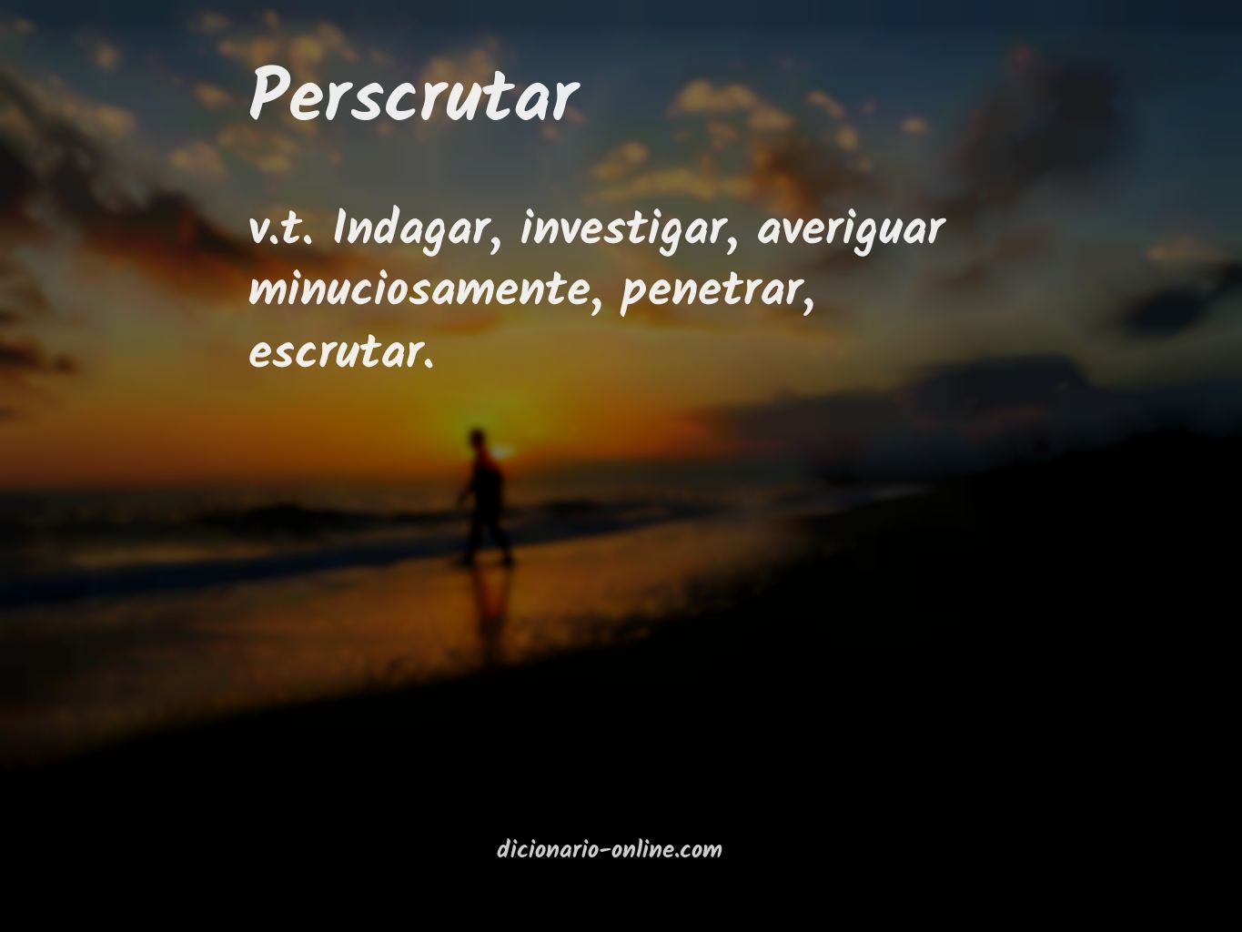 Significado de perscrutar