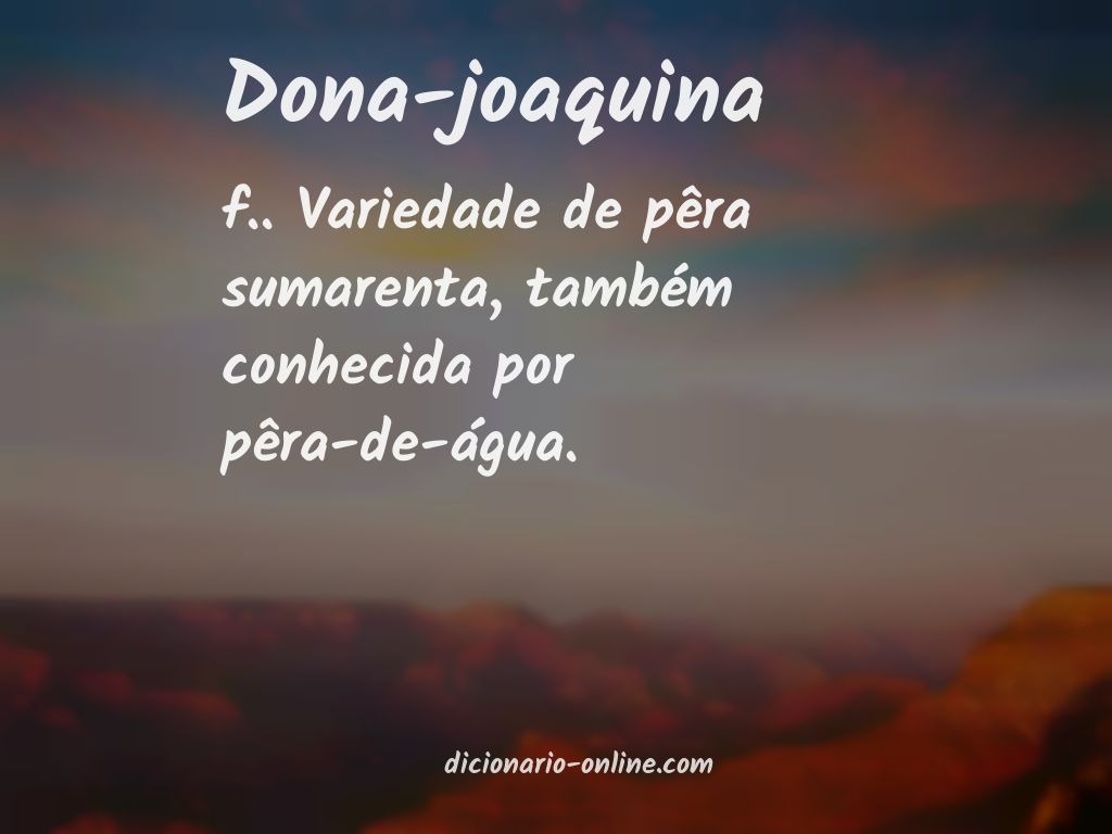 Significado de dona-joaquina