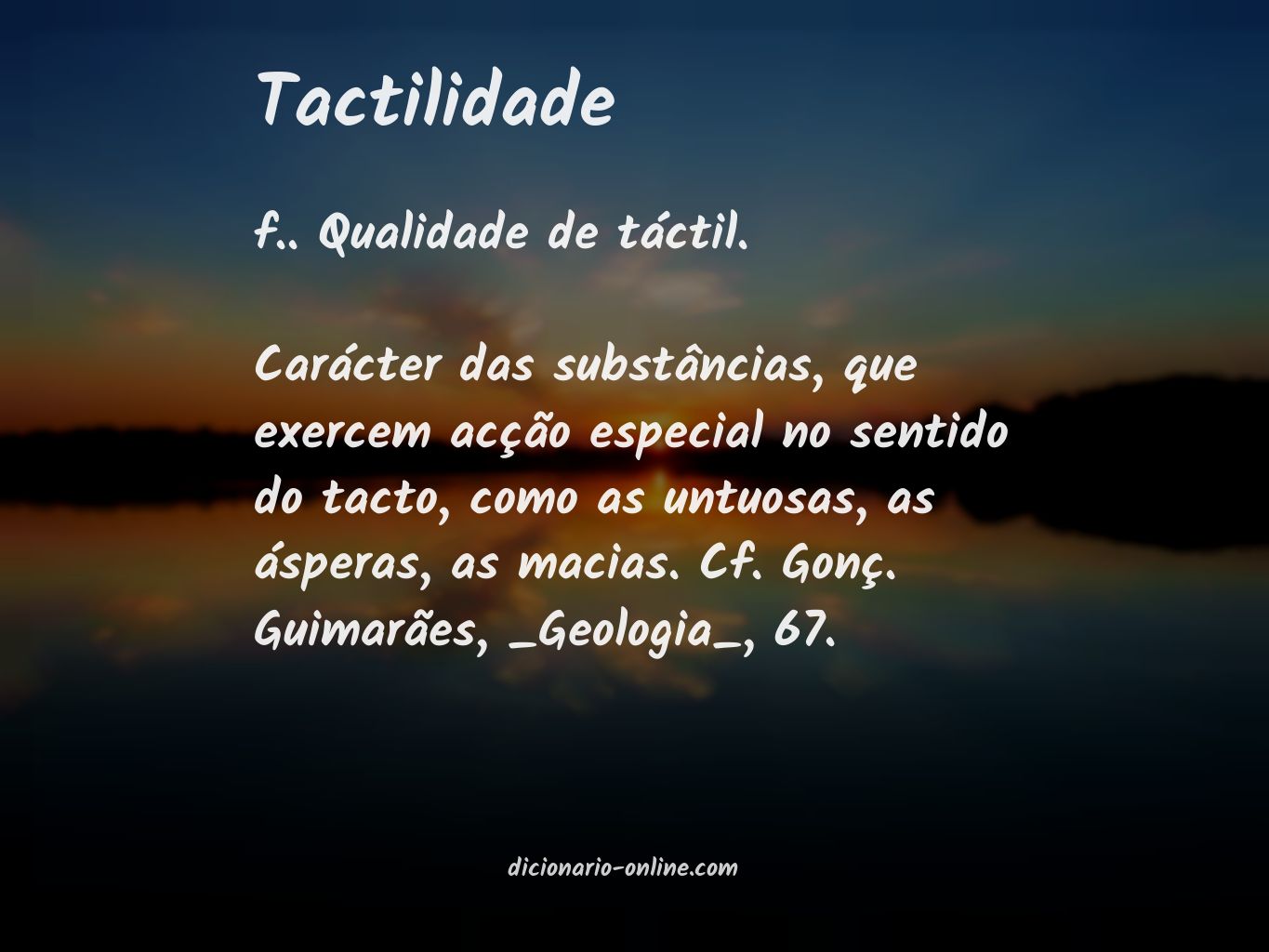 Significado de tactilidade