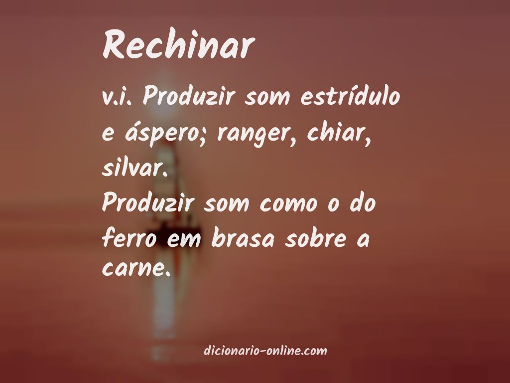 Significado de rechinar