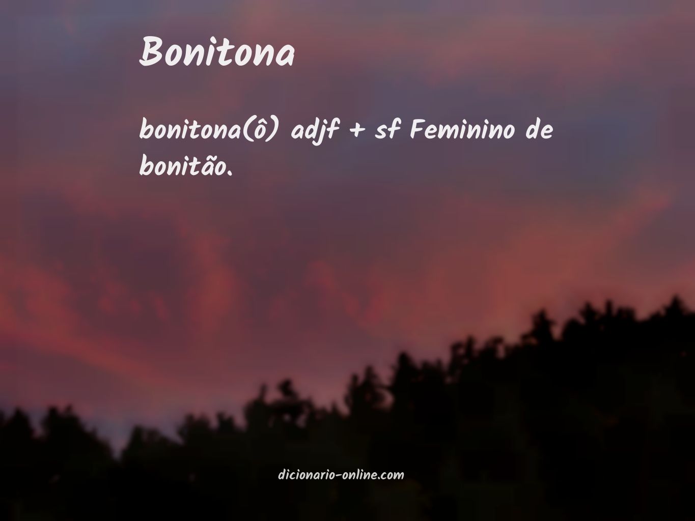 Significado de bonitona