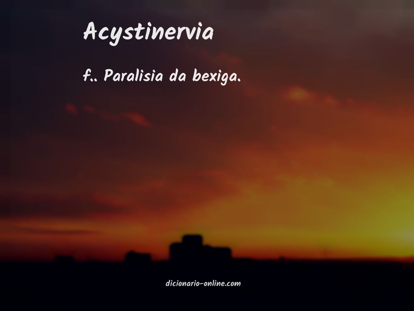 Significado de acystinervia