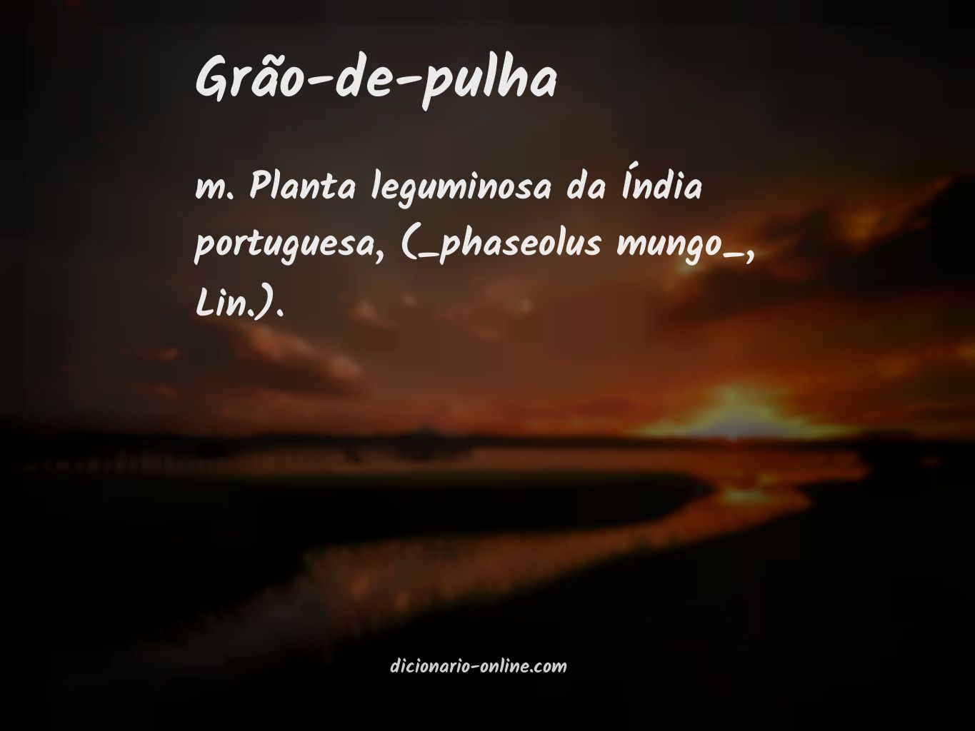 Significado de grão-de-pulha