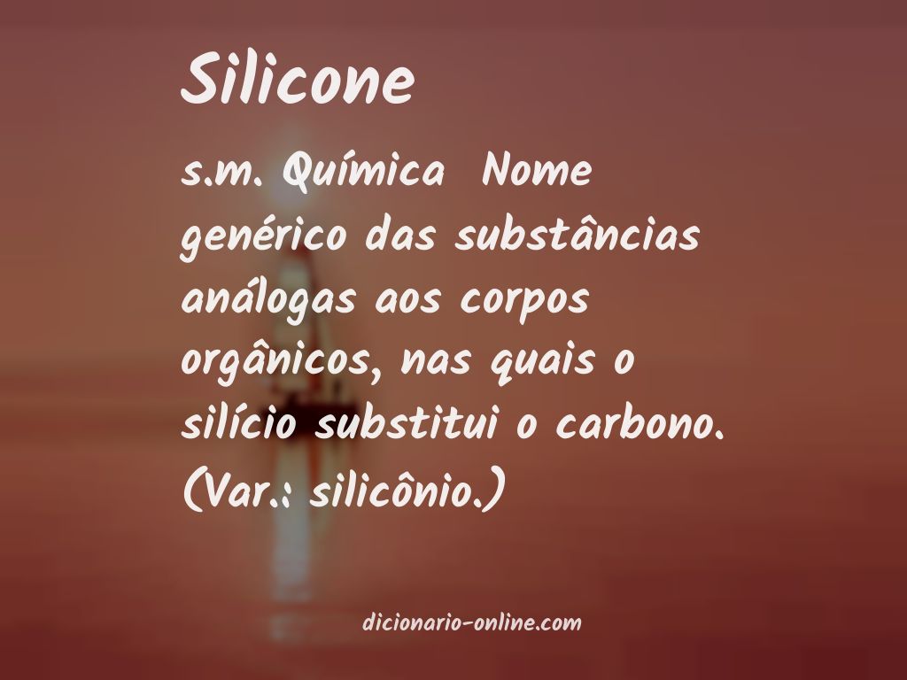 Significado de silicone