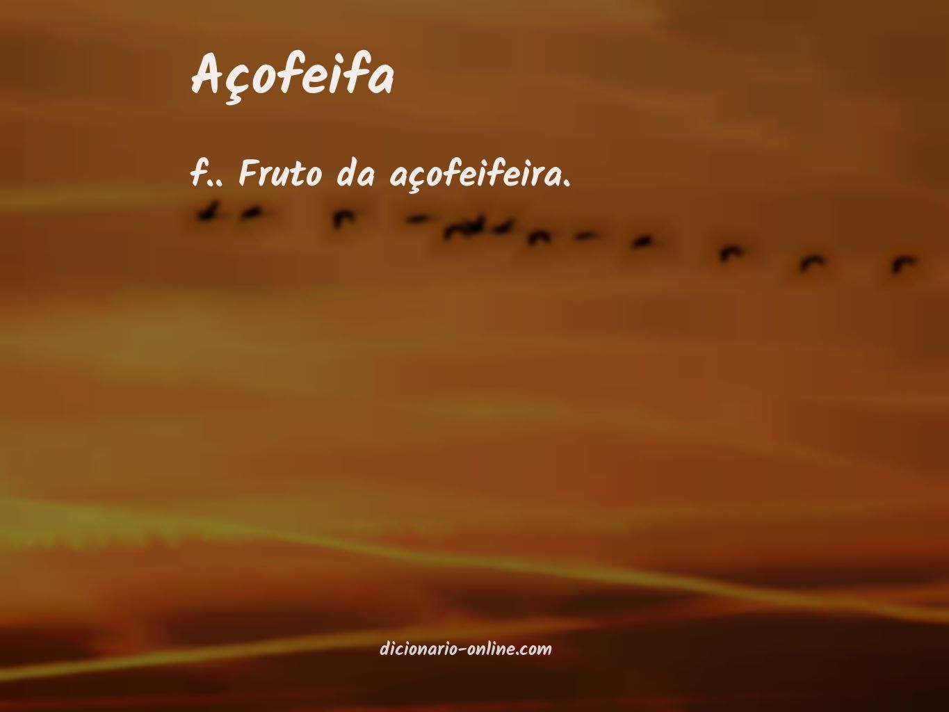 Significado de açofeifa