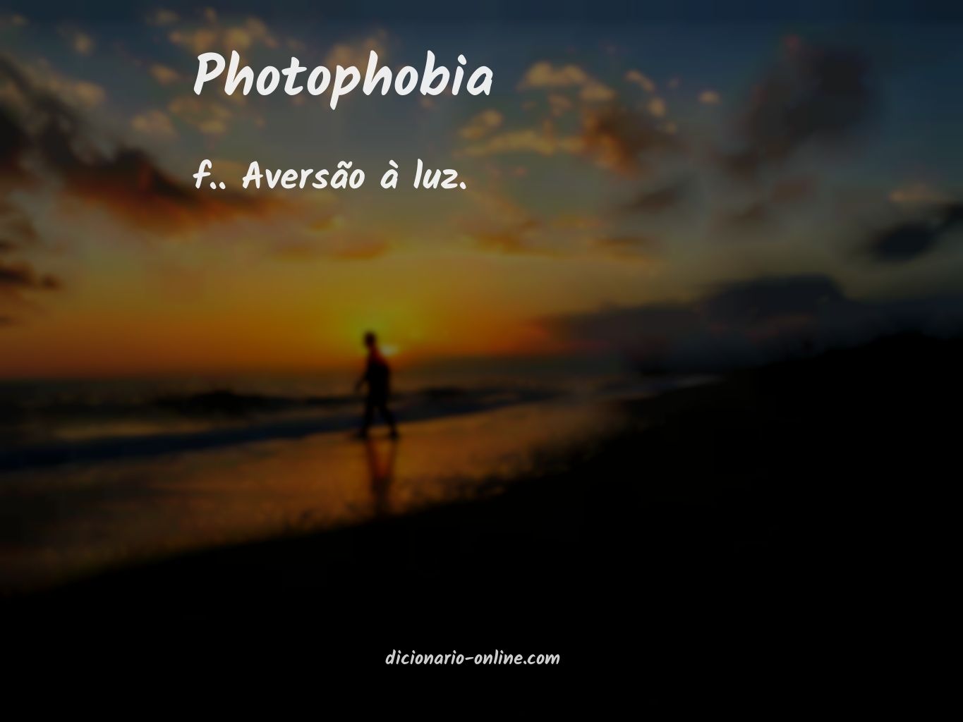 Significado de photophobia
