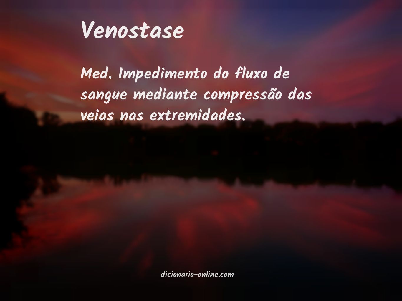 Significado de venostase